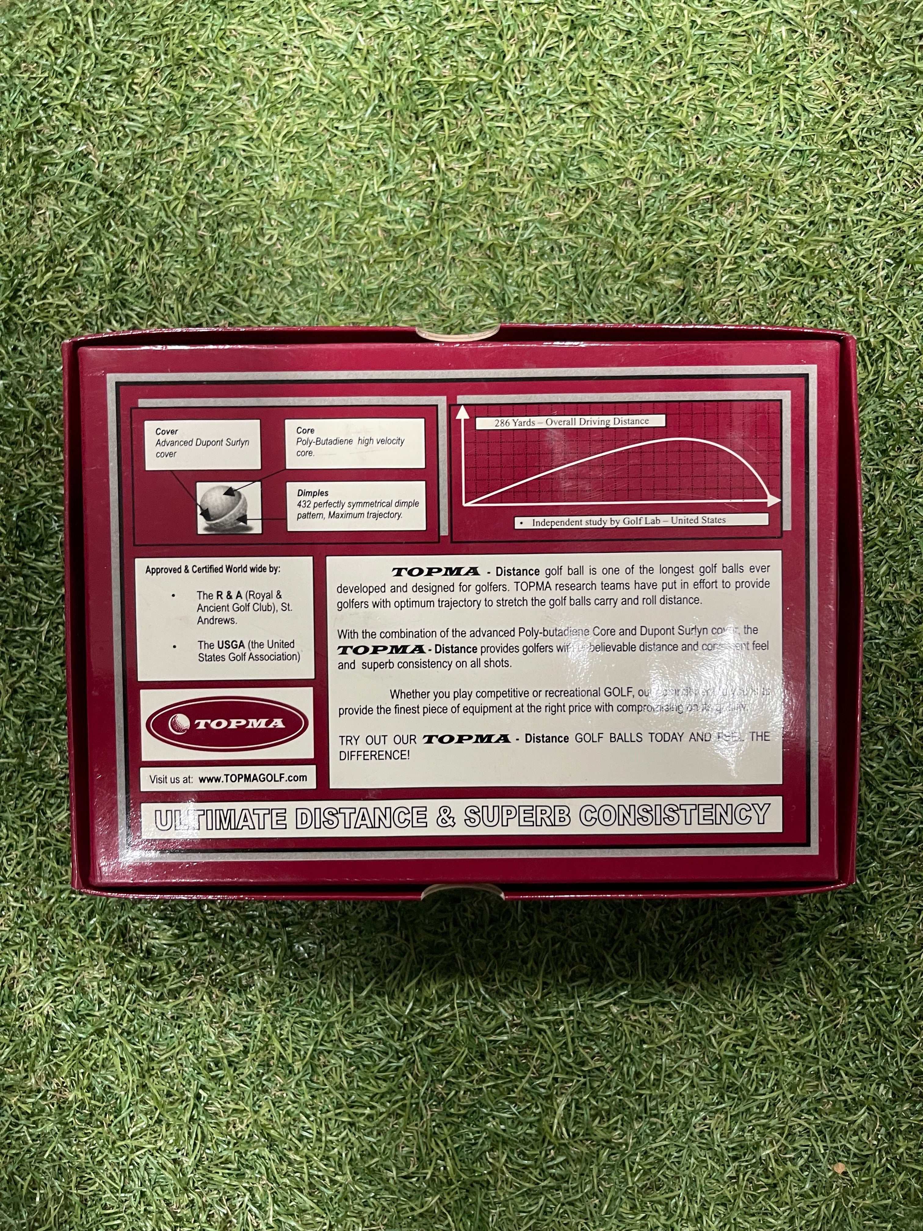 Topma Distance Golfballen 12st