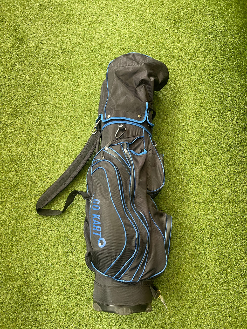 Go Kart cartbag blauw/zwart