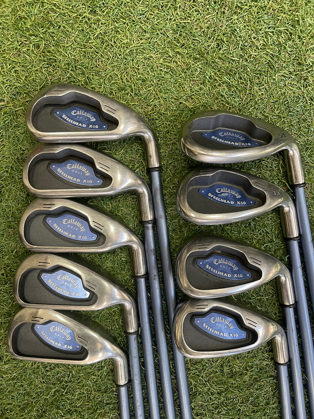 Callaway X-16 Steelhead Ijzerset 3 T/m 9, Pw, Sw