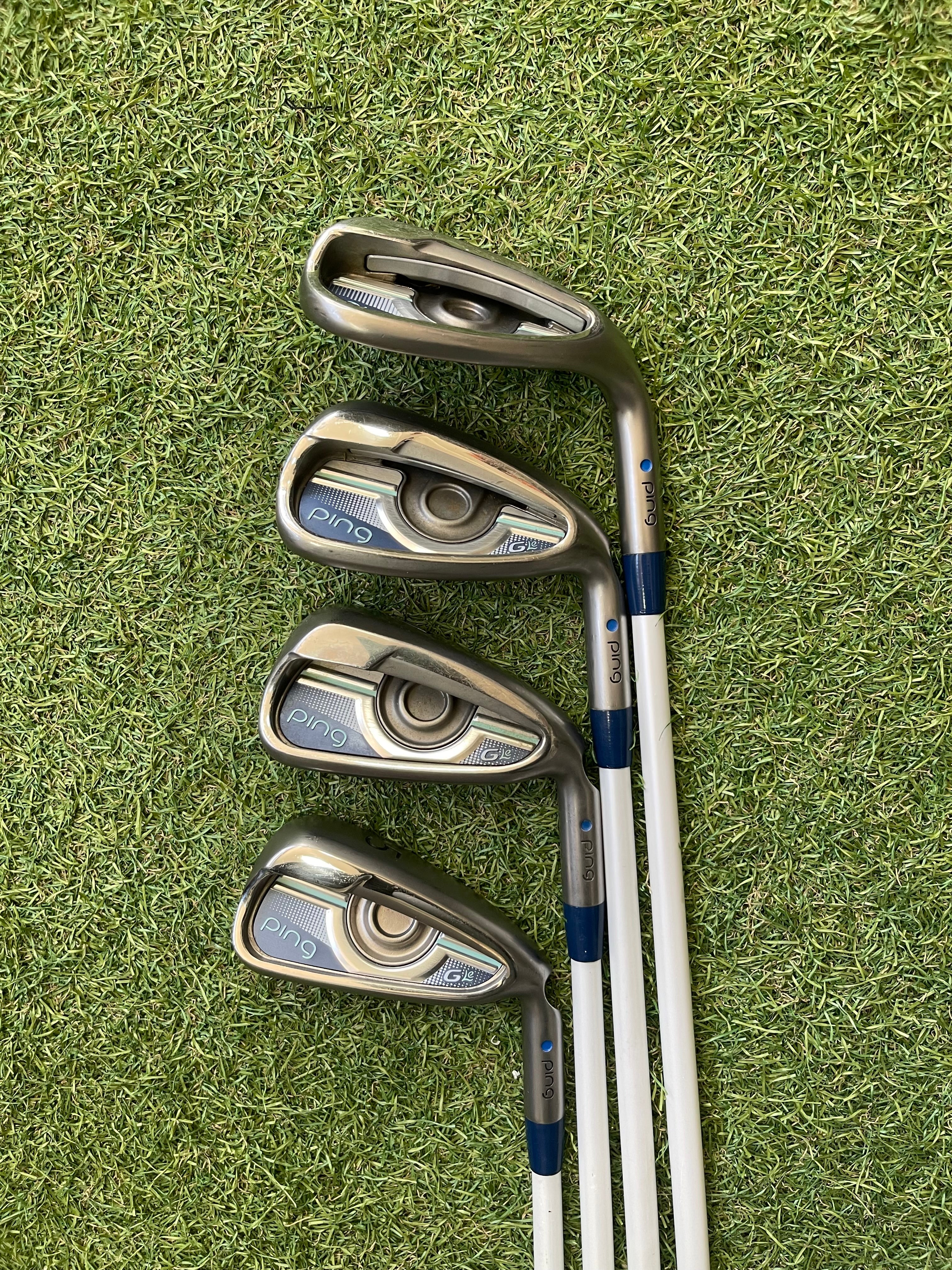 Ping GLE blue dot halve ijzerset + 1” (Dames)