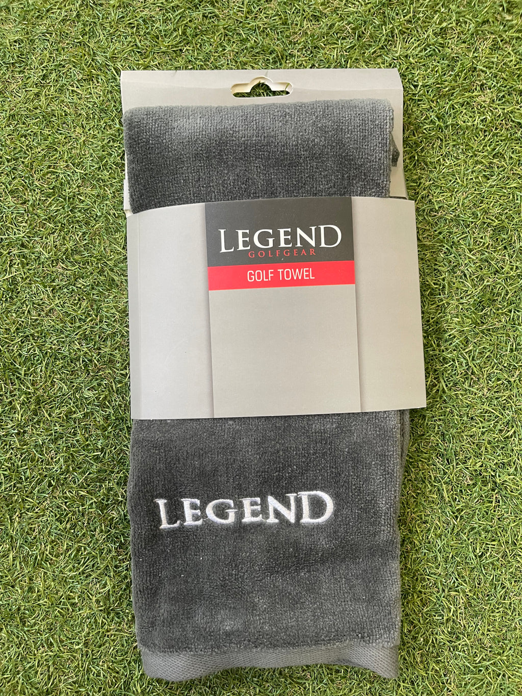 Legend handdoek grijs