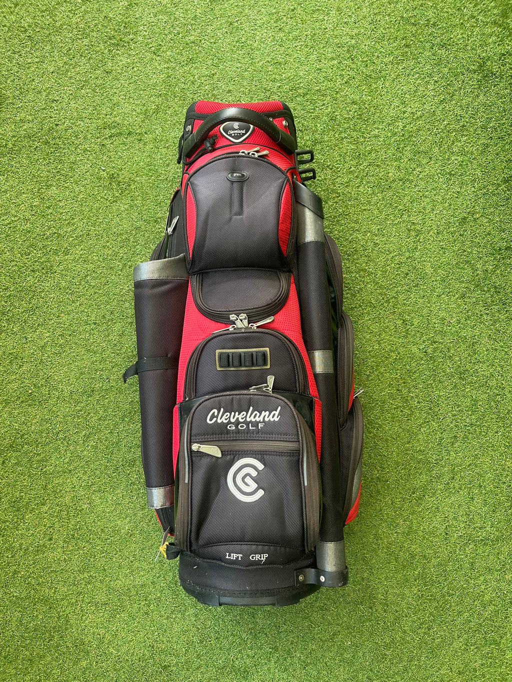 Cleveland Cartbag rood/zwart