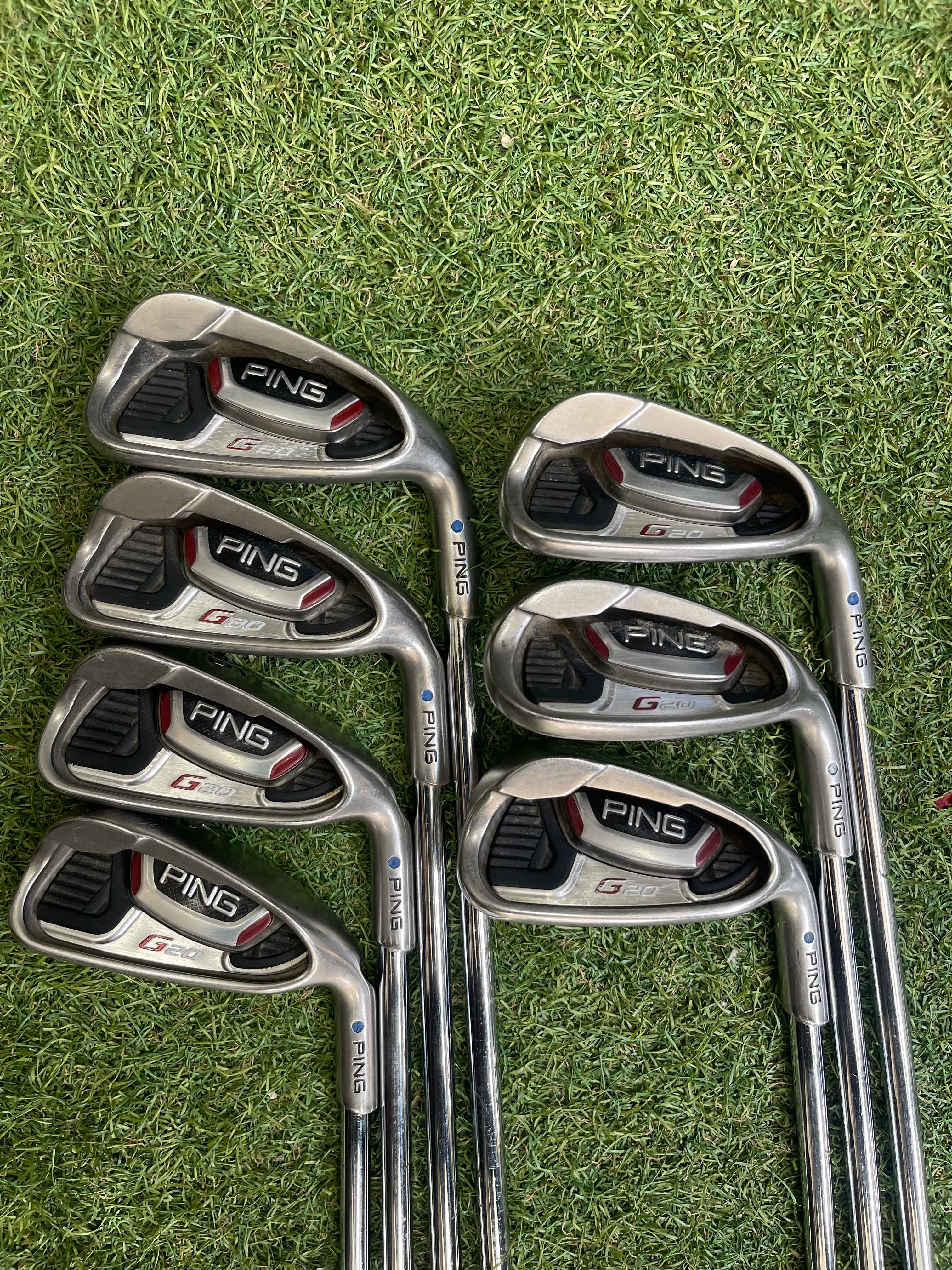 PING G20 Ijzerset 5 T/m 9,PW,SW (Blauwe Stip)
