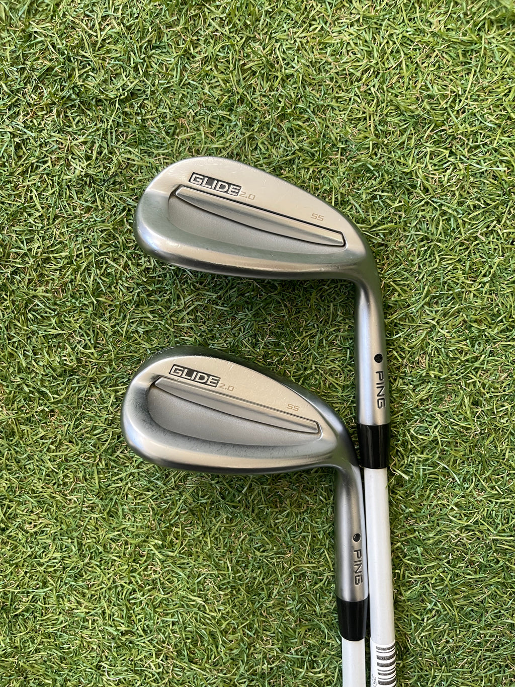 Ping Glide 2.0 50 & 56° wedges + 1” (black dot)