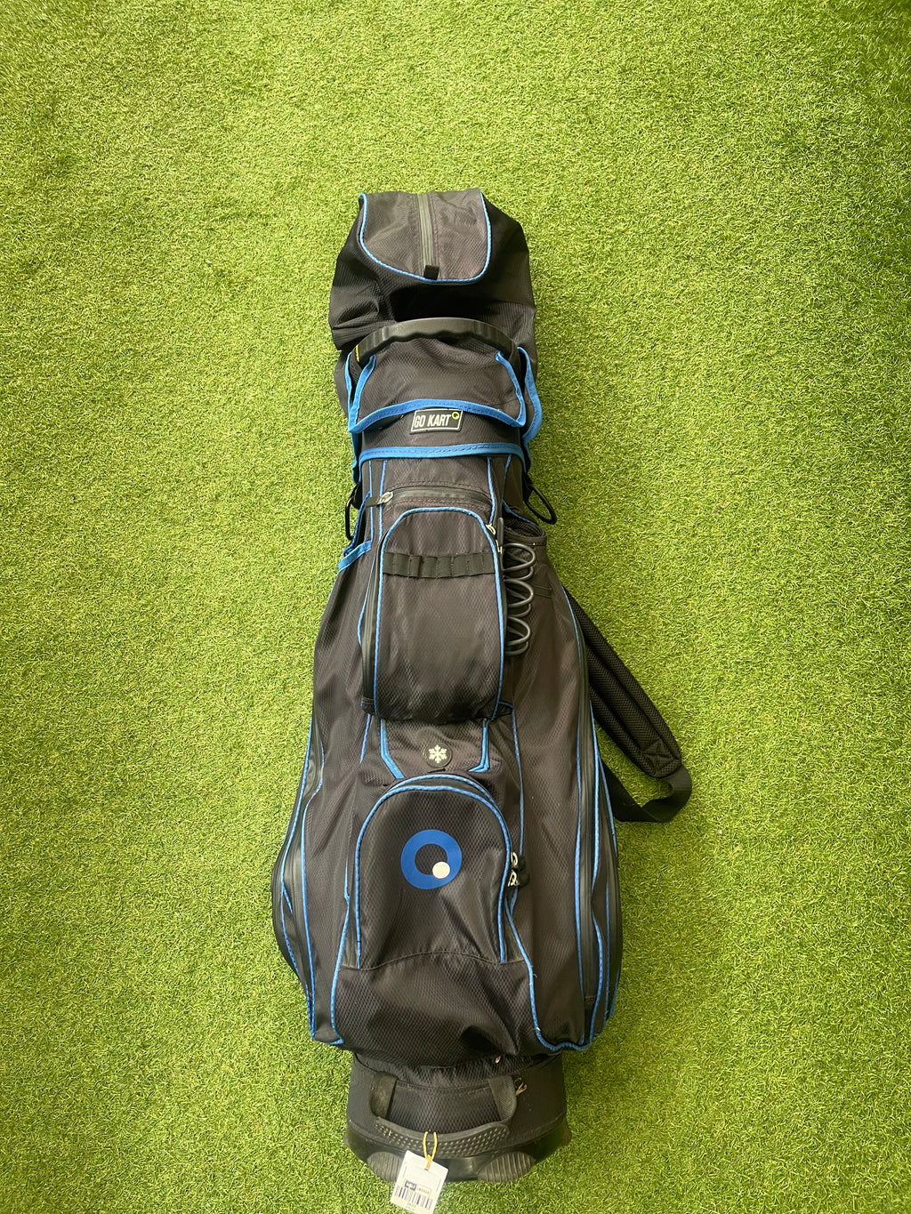 Go Kart cartbag blauw/zwart
