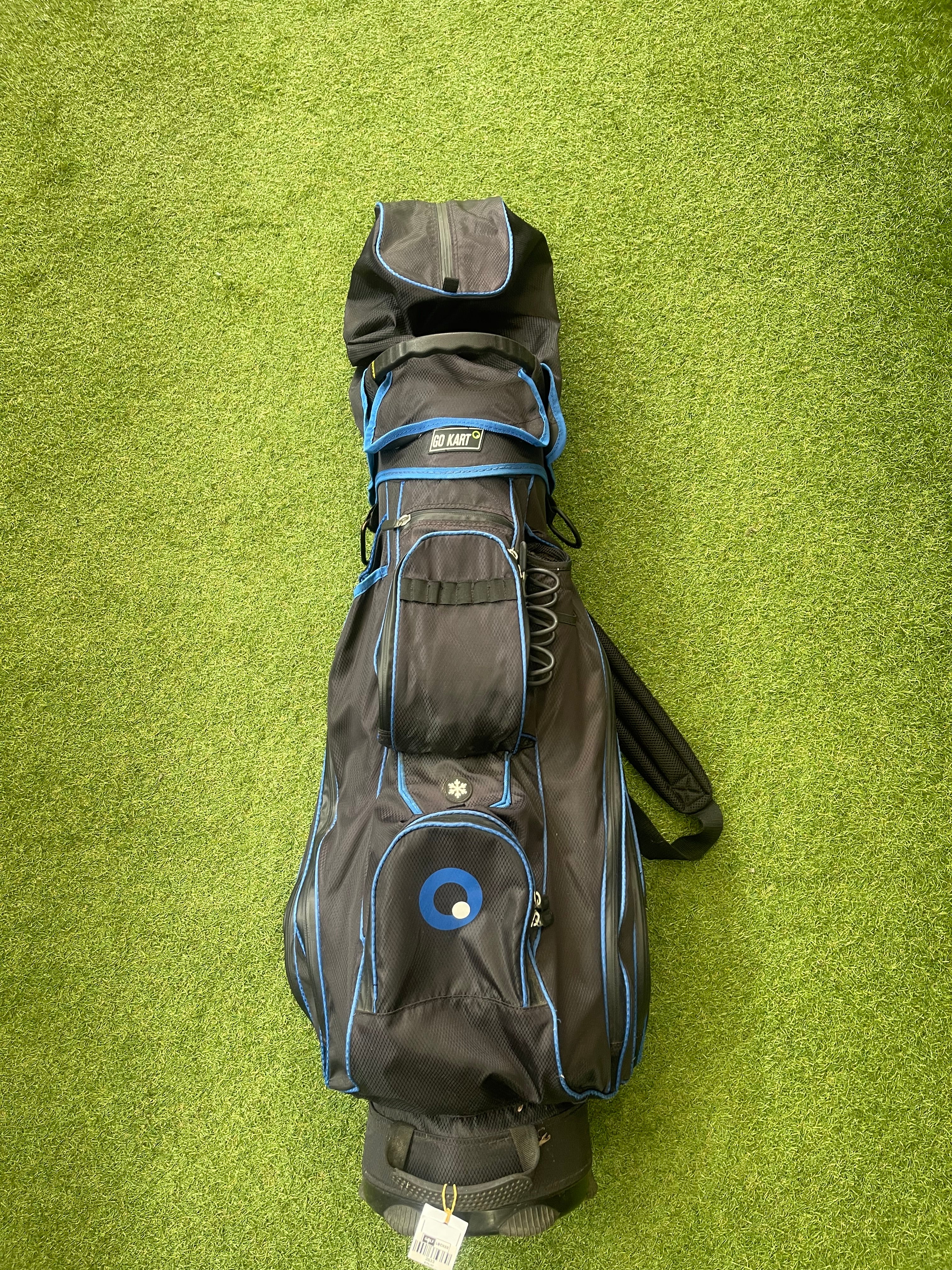 Go Kart cartbag blauw/zwart