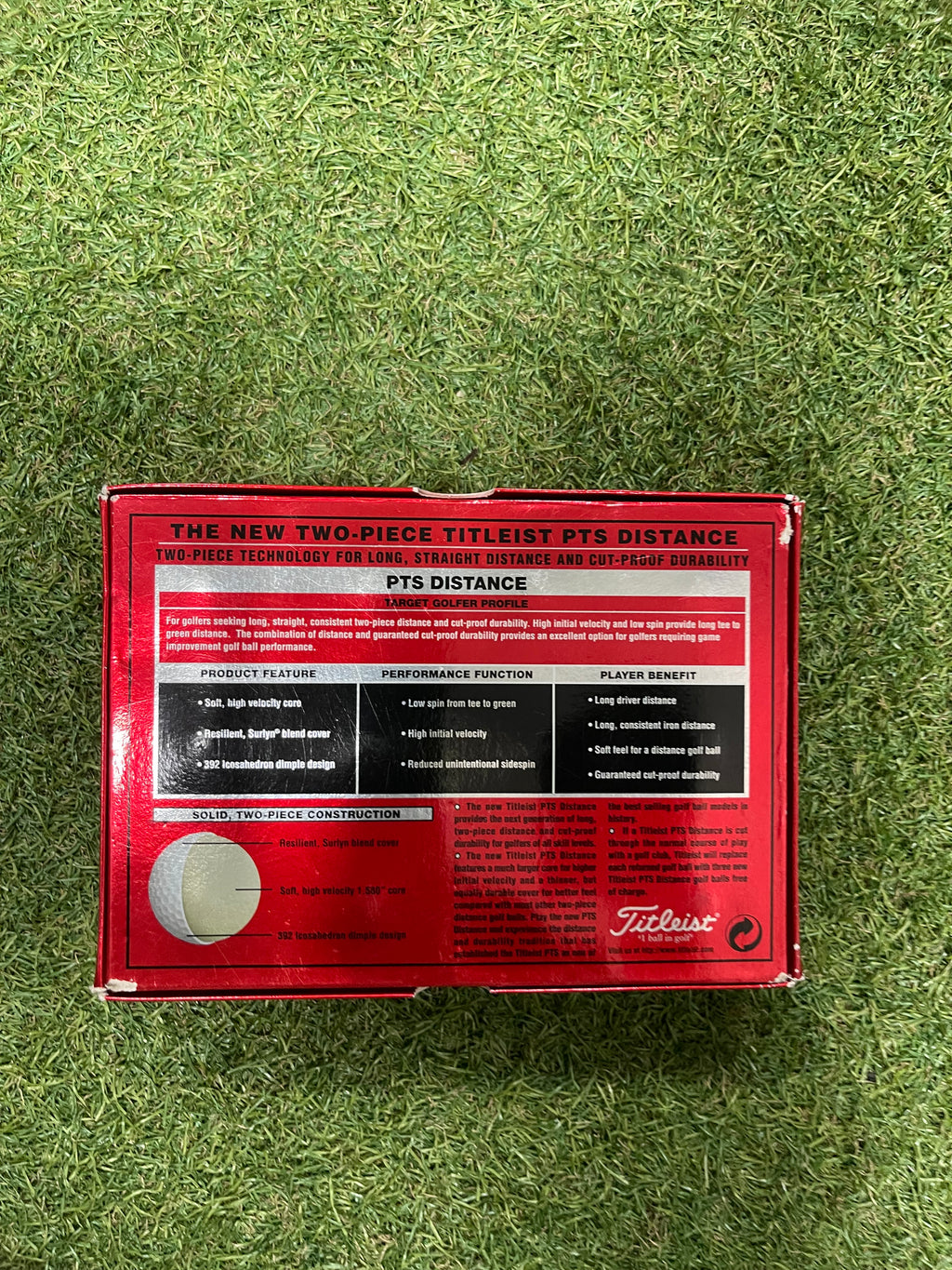 Titleist PTS Distance Golfballen 12st